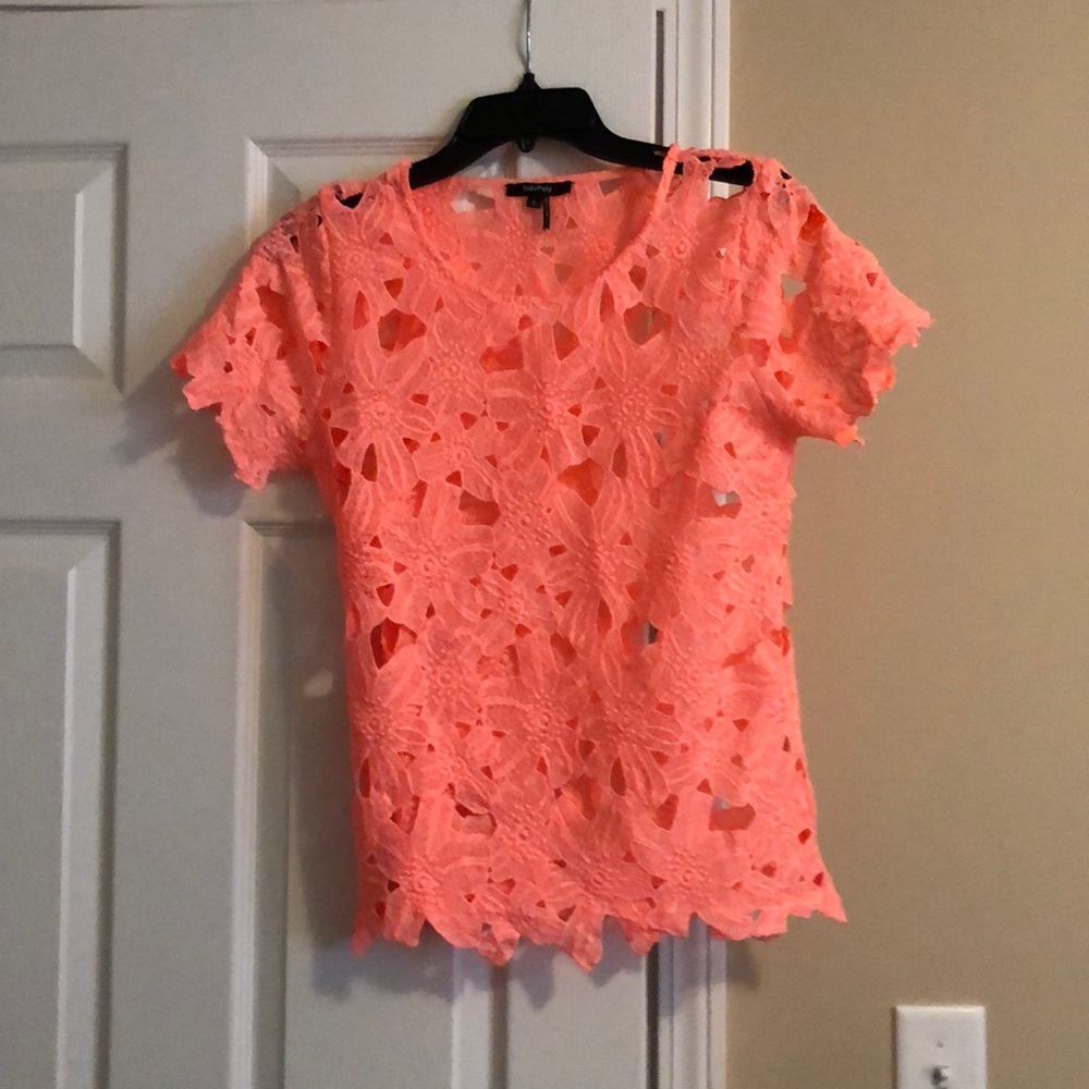 Shirt sleeve cute coral shirt size small